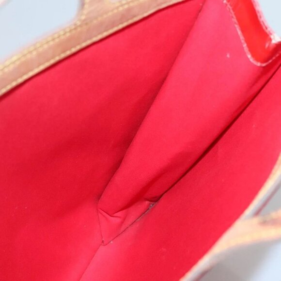 LOUIS VUITTON Monogram Vernis Stanton Tote Bag Red M91078 LV Auth bs28812 - Picture 11 of 16